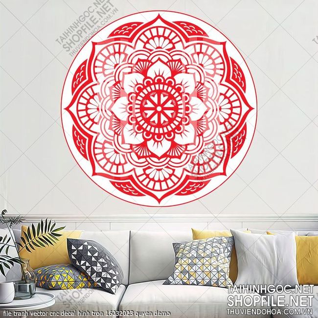file tranh vector cnc decal hinh tron 16032023 quyen